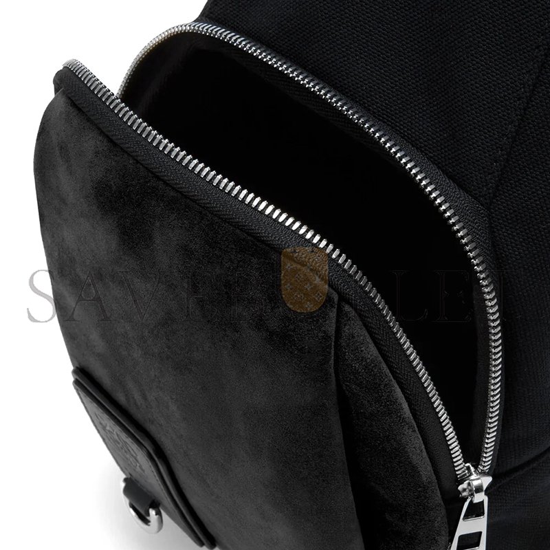 LOEWE FLEX SLING IN CANVAS AND SUEDE BFLXFXSX01 (31*18*10cm)